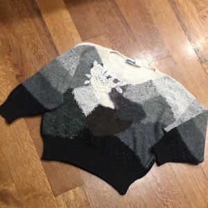 Vintage MarieaKim Colorblock wool blend Sweater